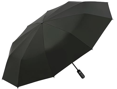 OSKOE Kompakter Taschenschirm, Automatisch Öffnender Und Schließender Reiseregenschirm, Winddicht, Regenfest, UV-Schutz Sonnenschirm,D