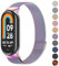 Oumida für Xiaomi Mi Smart Band 8 Armband Herren Damen, Metall Armbänder Edelstahl Mesh Uhrenarmband Magnetisch Verstellbar Sport Ersatzarmband für Xiaomi Mi Band 8 Ersatzbänder, Bunt