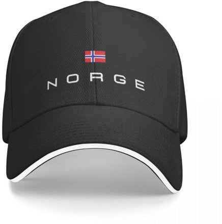 CanKan Basecap Norwegen-Flagge Baseballkappe Golf Schwarze Kappen für Männer Frauen