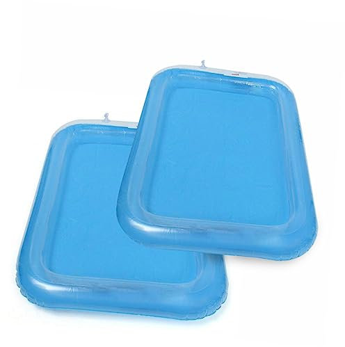 ifundom Jeux De Sable Gonflable Éducatif pour Garçon Fille Bac à Sable Inflatable Bleu pour Activités Intérieures Et Extérieures