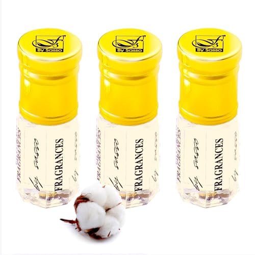 Lot de 3 Musc Tahara - Musc Blanc - 3ml - Musc Intime Femme - FRAGRANCES BY SASSO - Parfum Femme - Gel Intime Pour Femme