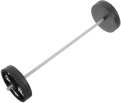 Mini-langhantel Puppenhaus-zubehör Eisen-Simulation Fitness-gerät Elegantes Wohndekor-objekt