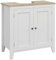 kleankin Mobile Sottolavabo Bagno a U con Ripiano Regolabile Interno, Mobile Bagno in MDF, 60x30x60 cm, Bianco e color Legno