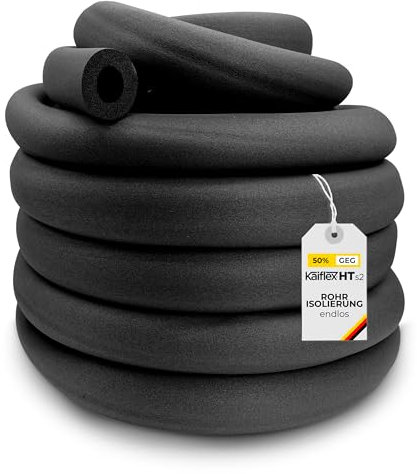 Kaiflex Rohrisolierung endlos 22x10mm* 19m - 50% GEG Schlauchisolierung für Heizungs- und Sanitärbereich - flexible Dämmung - Kautschuk Rohr Isolierung - Weichschaum Isolierschlauch - Dämmstoff