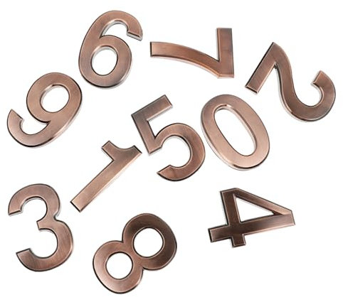 OSALADI 10stücke Türnummernaufkleber Zahlenaufkleber Nummernaufkleber Hausnummernaufkleber Selbstklebend Für Tür Briefkasten Adresse