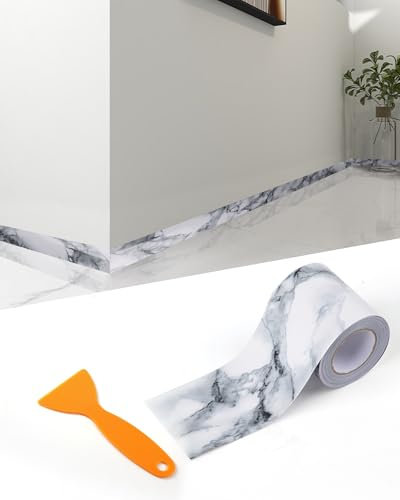 FBBULES PVC Bordüre Selbstklebend Dekorative Decken Wandbordüre Aufkleber für Küche Badezimmer Tapete Bordüren Wandaufkleber für Wohnzimmer Fliesen