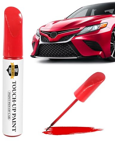 Flaconi Penna Ritocco Carrozzeria,Ritocco Vernice Auto,Pennarello Ritocco Auto,Penna per Ritocco Auto,Pennarello Copri Graffi Auto,Vernice per Ritocco di Auto (Rosso)