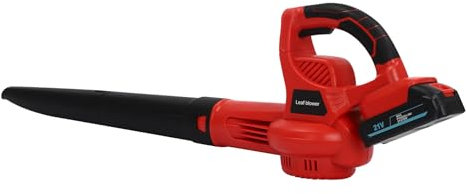 Akku-Laubbläser, 24 V Portable Schneefräse Elektrischer Laubbläser 20500RPM, mit 2 * 1500 mAh Akku und Ladegerät, handgeführter Laubbläser für Rasenpflege, Garten und