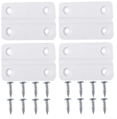 4 Pack of Sturdy Plastic Hinges for Igloo Cooler Box with 16 Installation Screws
