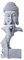 RUVOO Buddha Figur, 12,2 Zoll Kreative Stein Buddha Statue Meditation Buddah Statut Skulptur Figuren Für Home Decor Skulptur Deko Statue für Balkon