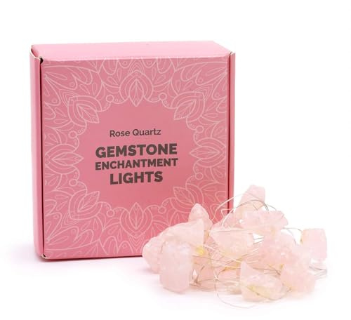 Gemstone Enchantment Lights Rose Quartz for Warm, Inviting Glow