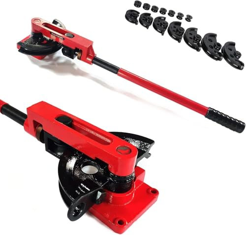 KinHall Rohrbieger Rohrbiegegerät 10-25mm Rohrbiegemaschine 0-180° Handrohrbieger Biegemaschinenrohr Biegegerät Handbieger Rohrbiegemaschine für Rundrohr