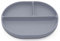 Silicone Suction Plate for Babies and Toddlers - Non-Slip Design with Suction Base, Oval Plate for Weaning and Highchair Use - BPA-Free, Hypoallergenic, Easy to Clean and Store (Livid Blue)