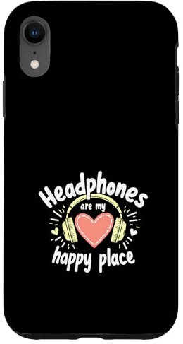 Custodia per iPhone XR Cuffie Junkies Audio coinvolgente Premium Sound Obsession