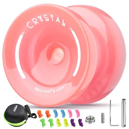 MAGICYOYO K2 Crystal JoJo für Kinder– Anfänger Yoyo mit Leucht-Effekt (Glow in The Dark). Reaktionsfreudig & Unresponsive JoJo, Ideal für Finger Spin Tricks