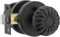 Amerdeco 1 Pack Matte Black Door Knobs Privacy Interior Door Knob with Lock,Door Knob for Bedroom, Bathroom AM041