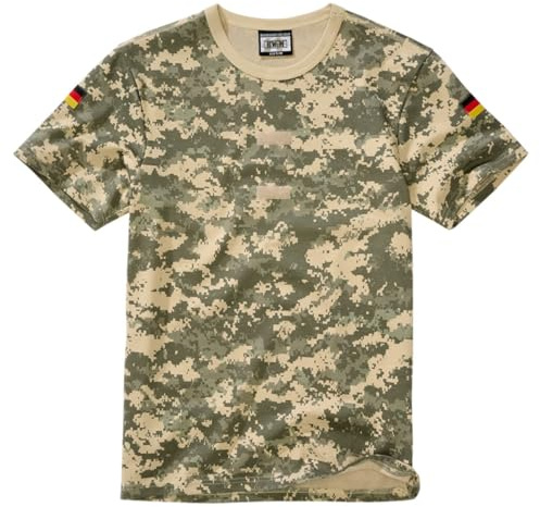 BWuM Bundeswehr Tropenshirt Camouflage mit Flaggen & Klett