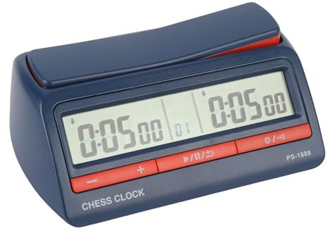 Reloj de Ajedrez, Temporizador de Ajedrez Digital Profesional con Función de Memoria para Temporizadores de Juegos de Mesa, Temporizador de Ajedrez Digital Múltiple