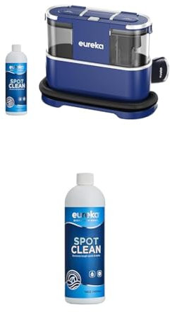 Bundle of Eureka NEY100 Nettoyeur Canapé Tissu 12500Pa,Aspirateur Nettoyeur de Tapis pour canapé, Tapis, Rembourrage, Voiture,Shampouineuse avec Réservoir d'Eau de 1,5 Litre et 2 Détergents de 450 ml