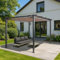 Pergola en Aluminium HWC-N93, pavillon de Jardin Pavillon de Jardin, Structure Stable de 8cm Toit Coulissant UV50+ 3x4m - Taupe