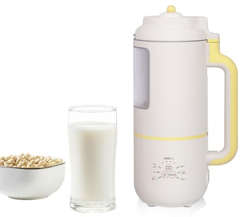 Soy Milk Maker 1000ml - Homemade Almond, Oat, Coconut & Plant-Based Milk Machine with 12-Hours Timer, Boil Water, Self-Clean Feature