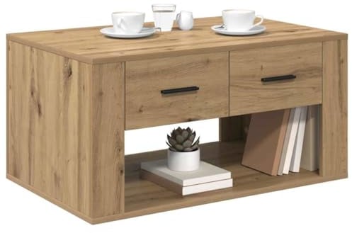 vidaXL Couchtisch Artisan-Eiche 80 x 50 x 40 cm Holzwerkstoff
