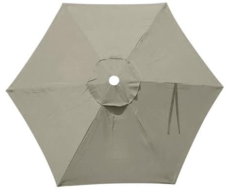 ACESOME Replacement Parasol Canopy, Garden Parasol Covers, 2.7M/3M+6 Arms/8 Arms Replacement Umbrella Top Fabric cover, Sun Parasol Umbrella