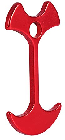 Keenso Tent Stakes Heavy Duty, Aluminum Anchors for Outdoor Camping, Easy to Use, Fits Decks and Boards Up to 30mm Thickness, Ideal for Hiking and Parties (Red)