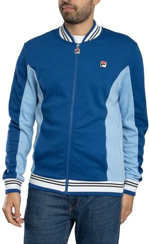FILA Herren Settanta Baseball Track Jacke, Limoges/Frozen Fjord/Black/White
