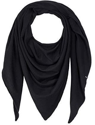 Enter the Complex® Schal Damen, Dreieckstuch, Halstuch, 100% Merino Wolle, 240 x 100 cm, Schwarz
