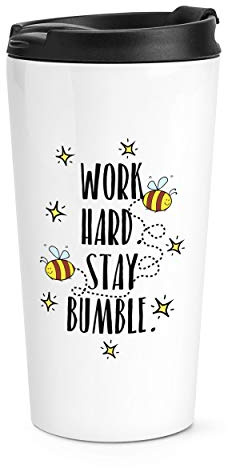 Arbeit Hart Bleiben Hummel Reise Becher Tasse