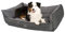 JAMAXX Premium Hundebett - Orthopädisch Memory Visco Füllung, Extra-Hohe Ränder, Waschbar, Nässe-Schutz, Hochwertiger Stoff mit viel Eleganz, Hundesofa PDB2018 (L) 120x90 anthrazit