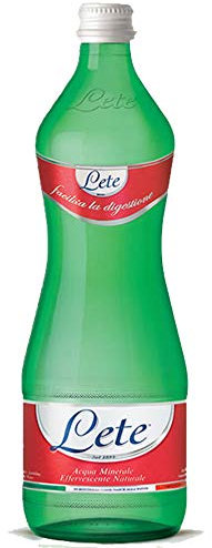 Acqua Minerale Effervescente Naturale | Lete | 12 Bottiglie Vetro 75Cl | 100% Plastic Free | Vuoto a Perdere