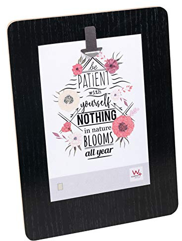 walther design Bilderrahmen schwarz bis 10x15 cm Aimant Portraitrahmen PB520B