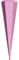 ROTH Schultüten-Rohling zum Basteln rosa - 85 cm 6-eckig - mit Rot(h)-Spitze ohne Verschluss