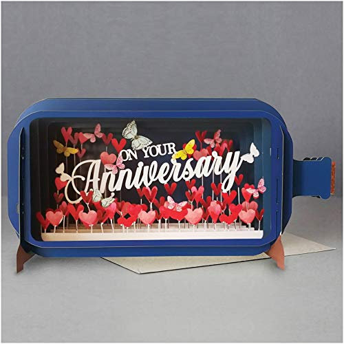 Message in A Bottle 3D Pop Up Greeting Card - On Your Anniversary
