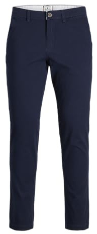 JACK & JONES Herren Jjimarco Jjdave Akm Navy Blazer Noos Hose, Navy Blazer, 27W / 30L EU