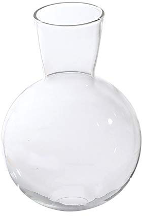 LOVIVER Rundform Glaspflanze Blumenlandschaft Vase Behälter Zwiebelvase für Hydroponikanlage