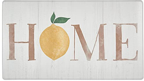 SoHome Cozy Living Anti-Ermüdungs-Küchenmatte für Boden, Zitronen-Thema, gepolsterter Küchenläufer, rutschfest, leicht zu reinigen, 1,27 cm dicke Küchenmatten, 45,7 x 76,2 cm, Zitrone