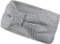 Gefüttertes Stirnband Haarband Ohrenwärmer für Damen und Mädchen, Strickmuster mit Schleife und weichem Fleece Innenfutter, SB1019X