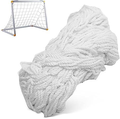Cyrank Garten Fußballtor Tornetz, Fussballtore für Garten Kinder, Fußballnetz 6x4, Fußball Tornetz Ersatznetze, Kinder-Fußballnetz, passend für 6' X 4', 8' X 6', 12' X 6', 24' X 8' Tornetz