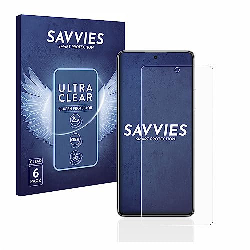 savvies Protector Pantalla para Xiaomi 11T Pro (6 Unidades) Película Ultra Transparente