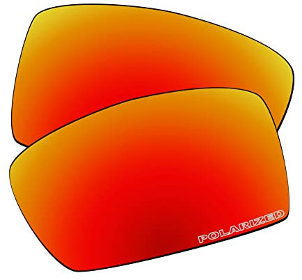 EZReplace Verres de rechange pour lunettes de soleil Oakley Gascan OO9014 (verres polarisés), Mise à jour en polycarbonate rouge feu, taille unique