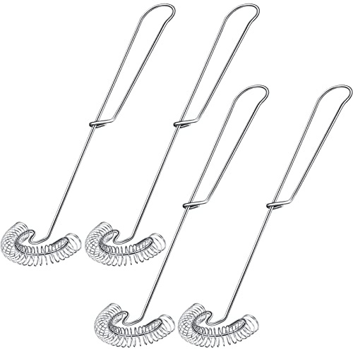 Frusta a Spirale in Acciaio Inossidabile per le Uova Fruste da Cucina di Tipo Scandinavo Montauovo Piccolo Piatta a Molla Frullino Manuale a Spirale per Mescolare Latte, 26 cm (4)