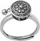 zalati Ring mit Lotusblüte, 6 Zeichen, Mantra, drehbar, Retro-Stil, für tibetischen Deko-Schmuck, Metall