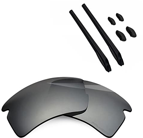 BlazerBuck Anti Salt Replacement Lenses & Sock Kit for Oakley Flak 2.0 XL OO9188 Sunglasses