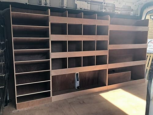 Fully Assembled Van Shelving Racking to fit Peugeot Boxer LWB L3 Plywood System Case Storage Unit