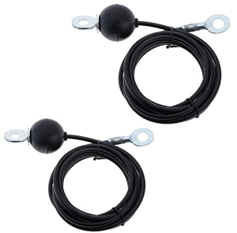2Pcs Fitness Cavo di Ricambio per Attrezzature Palestra Domestica Rivestimento PU 2 Metri LAT Pulldown Pulley Cable Macchina Filo di Acciaio