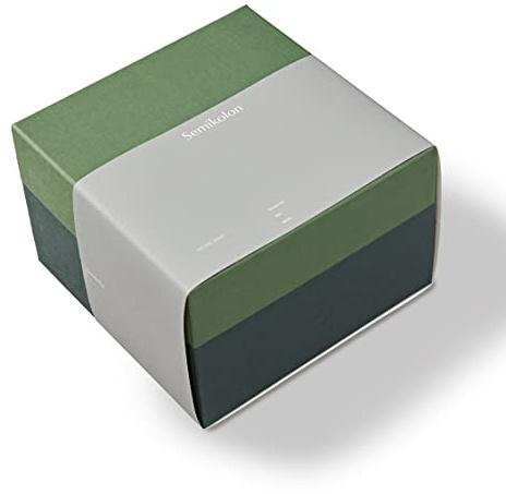 Semikolon 368768 Aufbewahrungsbox Natural Affair S Format - 11,9 x 11,9 x 8,2 cm - Geschenkbox - Design Botanic grün