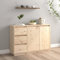 puraday Sideboard 111x34x75 cm Sideboard Holz Flur Kommode Sideboard Vintage Schubladenschrank Kommode Mit Schubladen Komodenschrank Kommode Holz Kommode Schmal Massivholz Kiefer